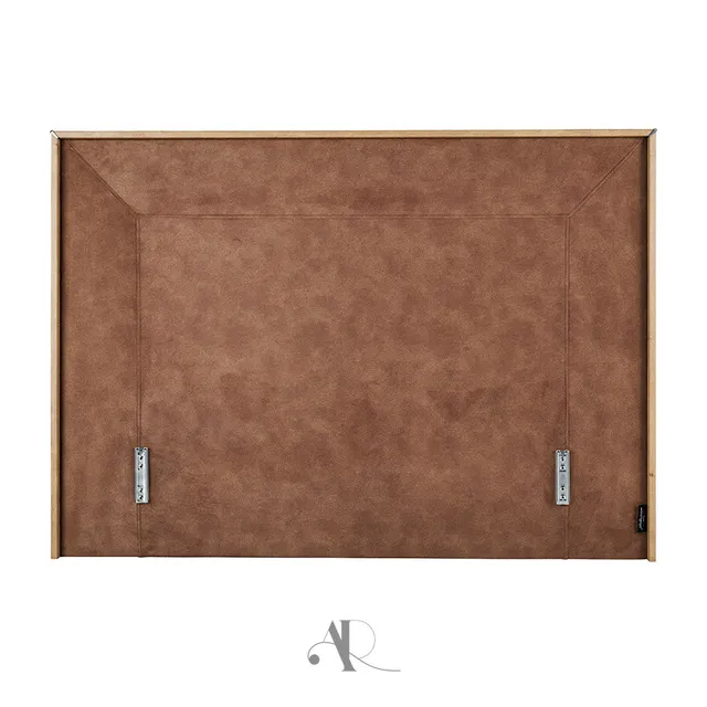 andr-renault-bordeaux-t-te-de-lit-tissu-bois-massif image 1