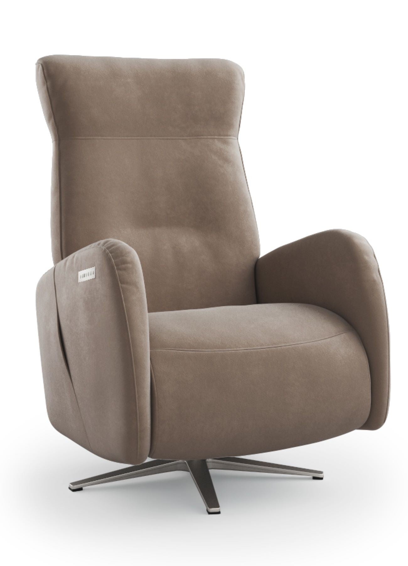 andr-renault-relax-fauteuil-releveur-velours-gris-3-moteurs image 2