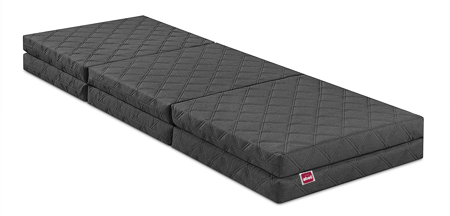 abeil-matelas-chauffeuse-d-appoint-2-personnes-housse-grise image 4