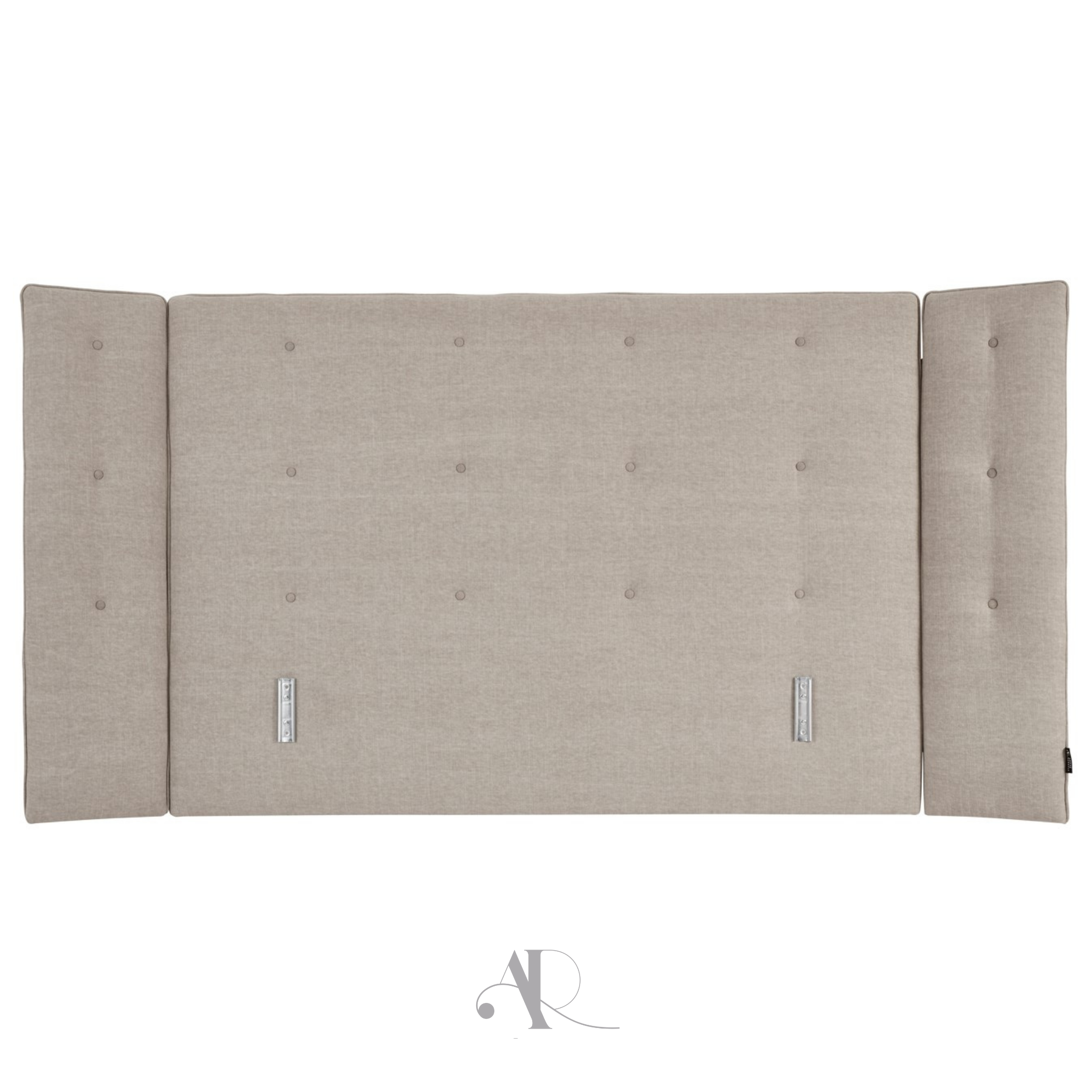 andr-renault-ath-nes-t-te-de-lit-tissu-capitonn-e-triptyque image 1