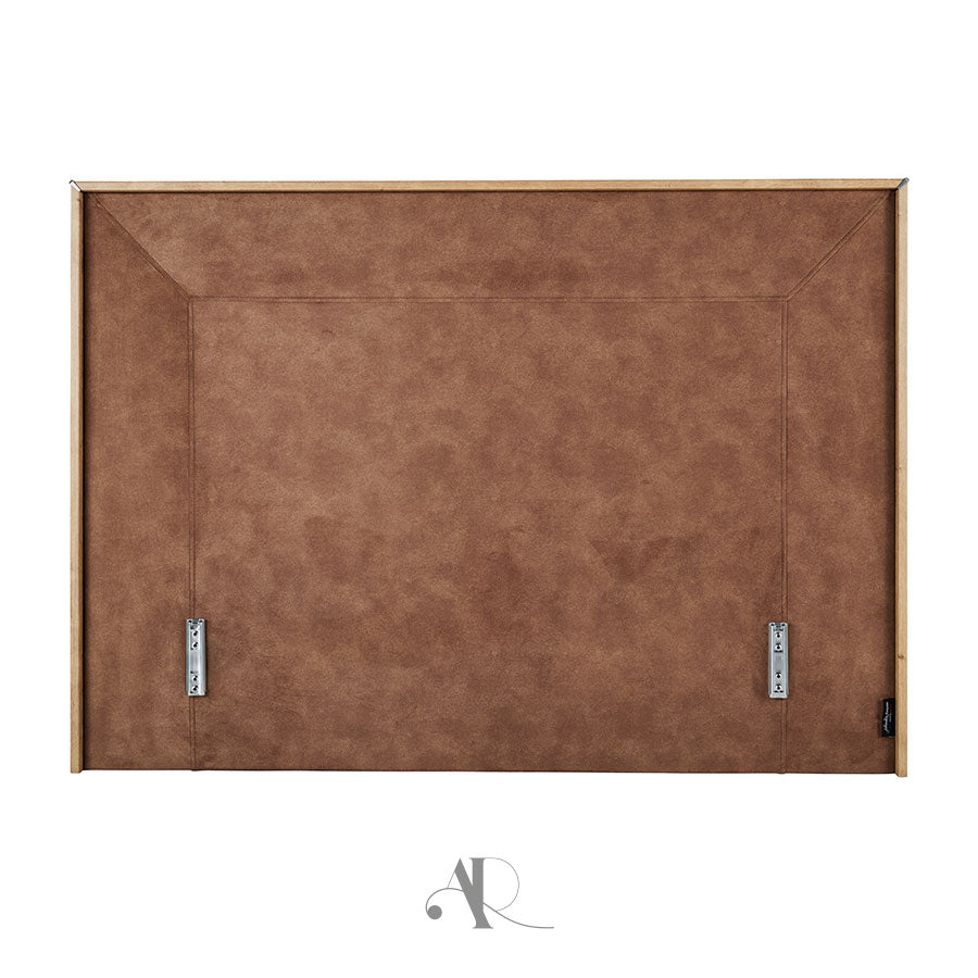 andr-renault-bordeaux-t-te-de-lit-tissu-bois-massif image 1
