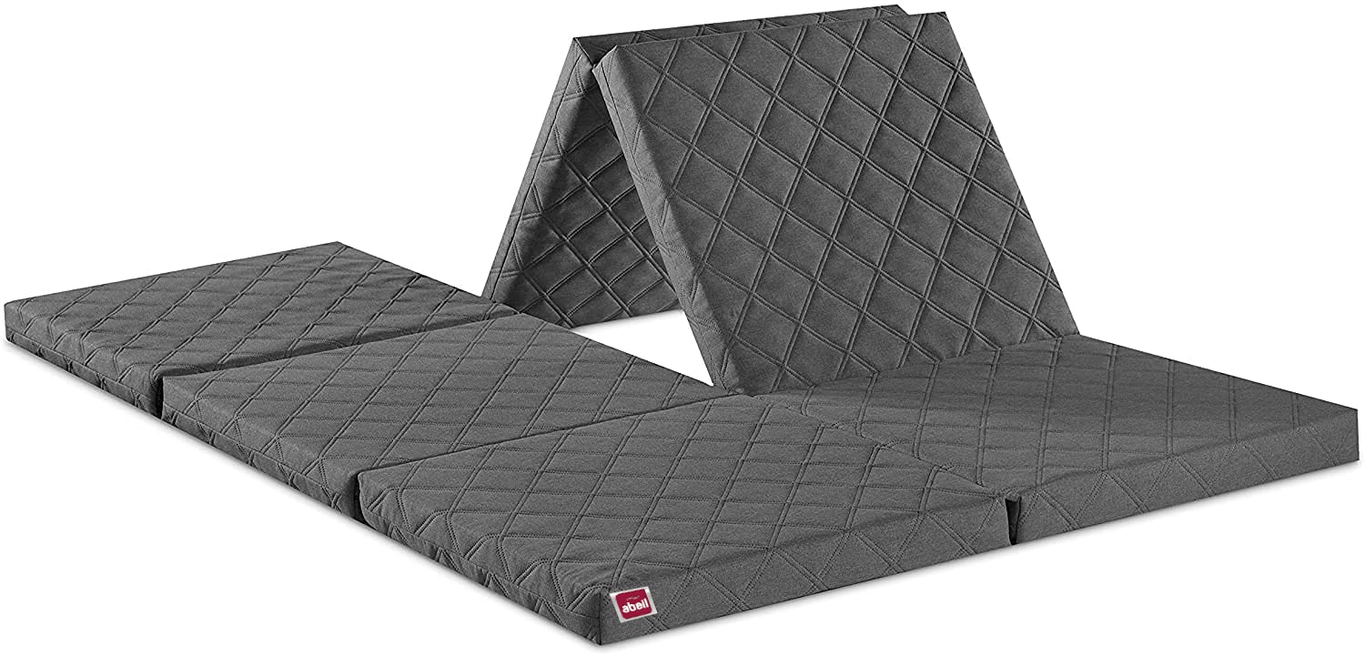 abeil-matelas-chauffeuse-d-appoint-2-personnes-housse-grise image 5