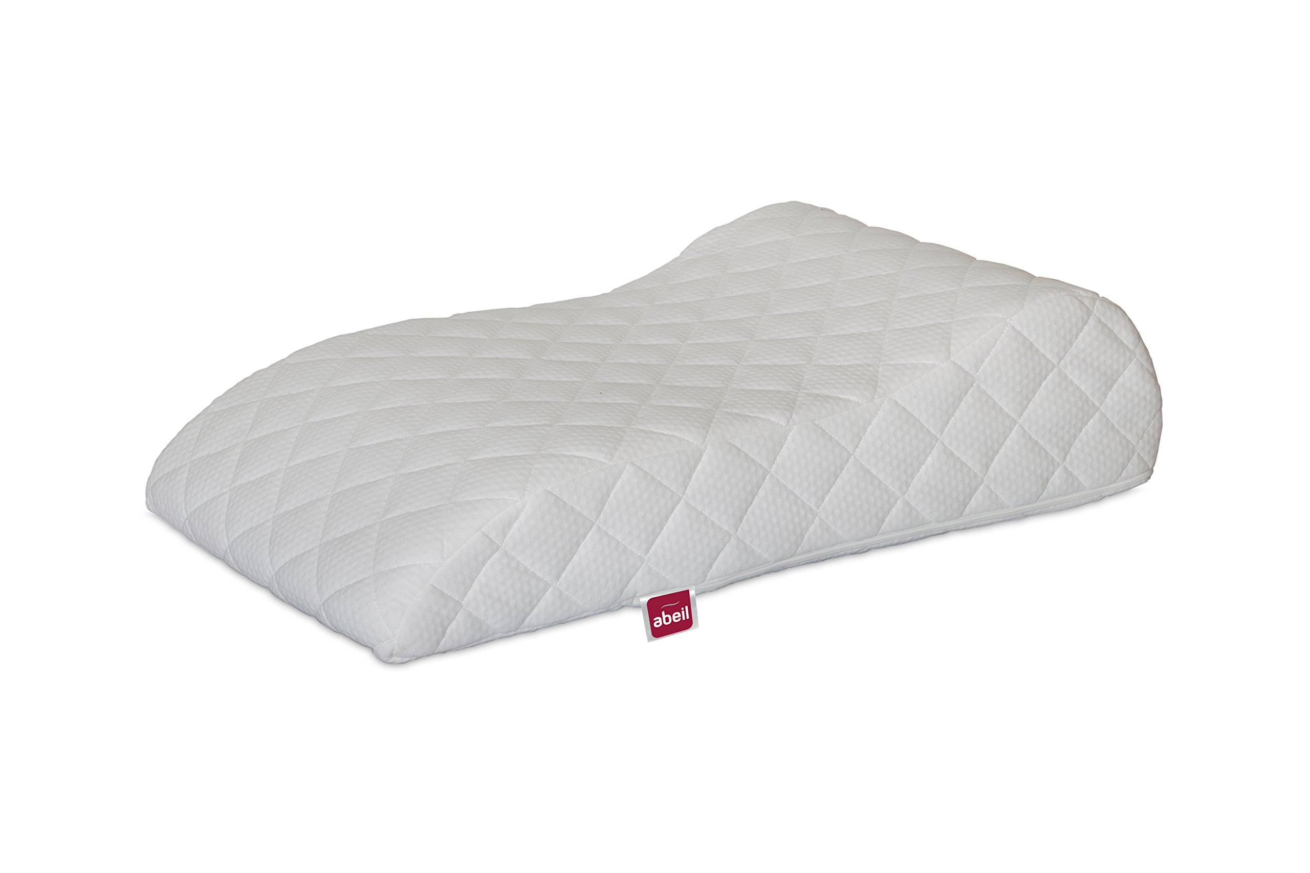 abeil-ergonomique-oreiller-repose-jambes-68x40-blanc image 1