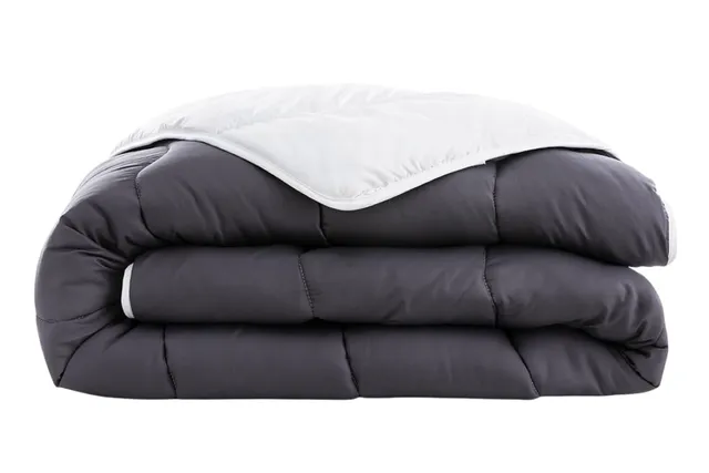 abeil-couette-temp-r-e-bicolore-couette-240x260-cm-gris image 1