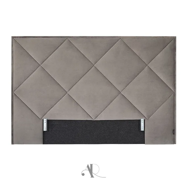 andr-renault-vienne-t-te-de-lit-tissu-losanges-relief image 1