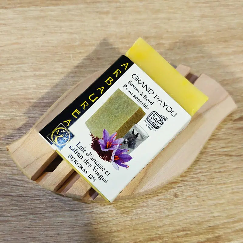 arbaurea-grand-payou-savon-100g-lait-d-nesse-safran-sans-parfum image 2