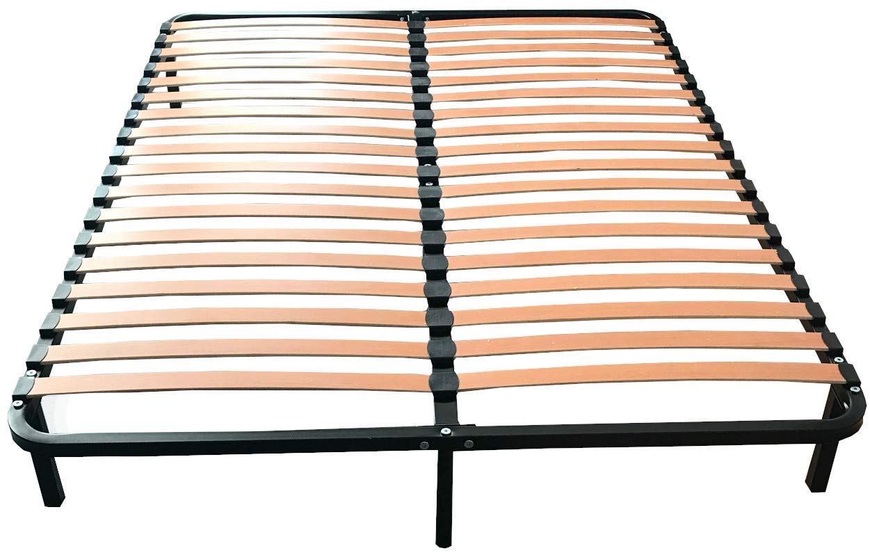 abeil-matelas-sommier-lattes-140x190-cm-noir-kit image 2