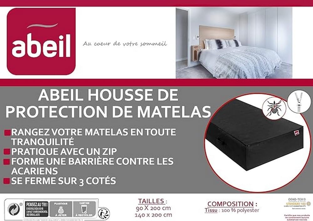 abeil-prot-ge-matelas-housse-int-grale-90x200-cm-noir image 4