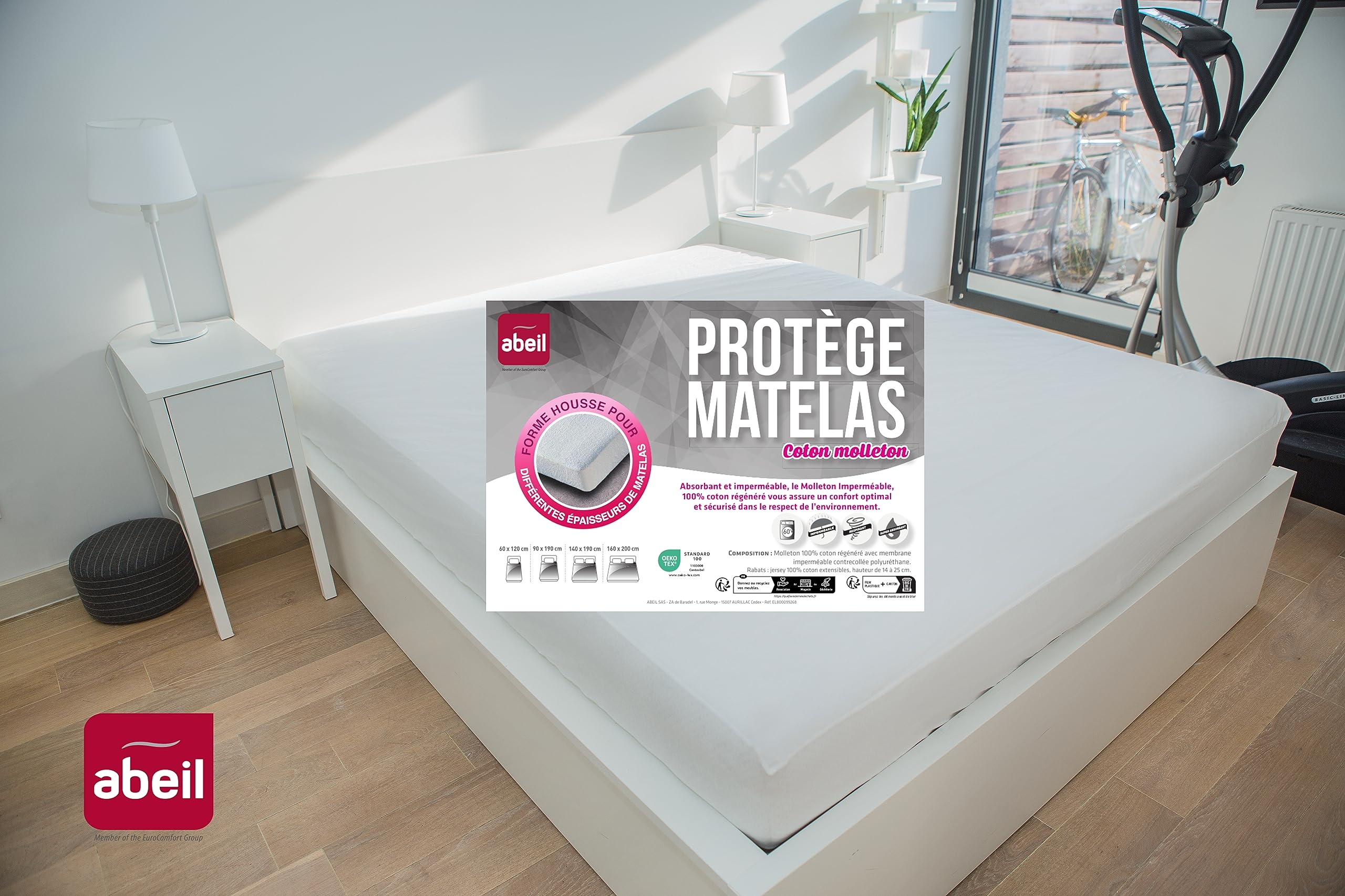 abeil-prot-ge-matelas-imperm-able-140x190-cm-coton-blanc image 6