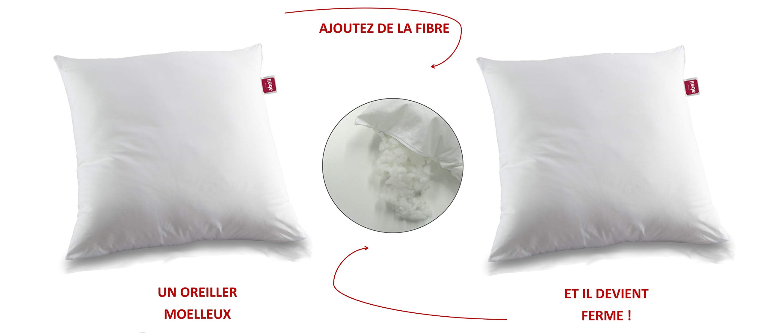 abeil-oreillers-moelleux-zip-r-glable-80x80-garnissage-1kg image 3