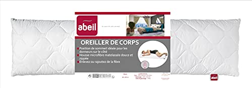 abeil-oreiller-ergonomique-corps-145x40-cm-blanc-dormeurs-lat-raux image 8