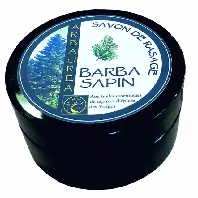 arbaurea-barba-sapin-savon-barbe-sapin-des-vosges-pot-100g image 1