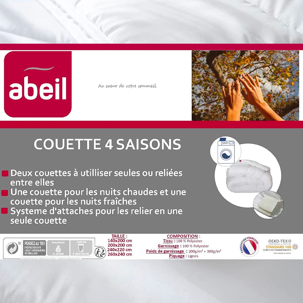 abeil-couettes-4-saisons-220x240-modulable-2en1 image 6