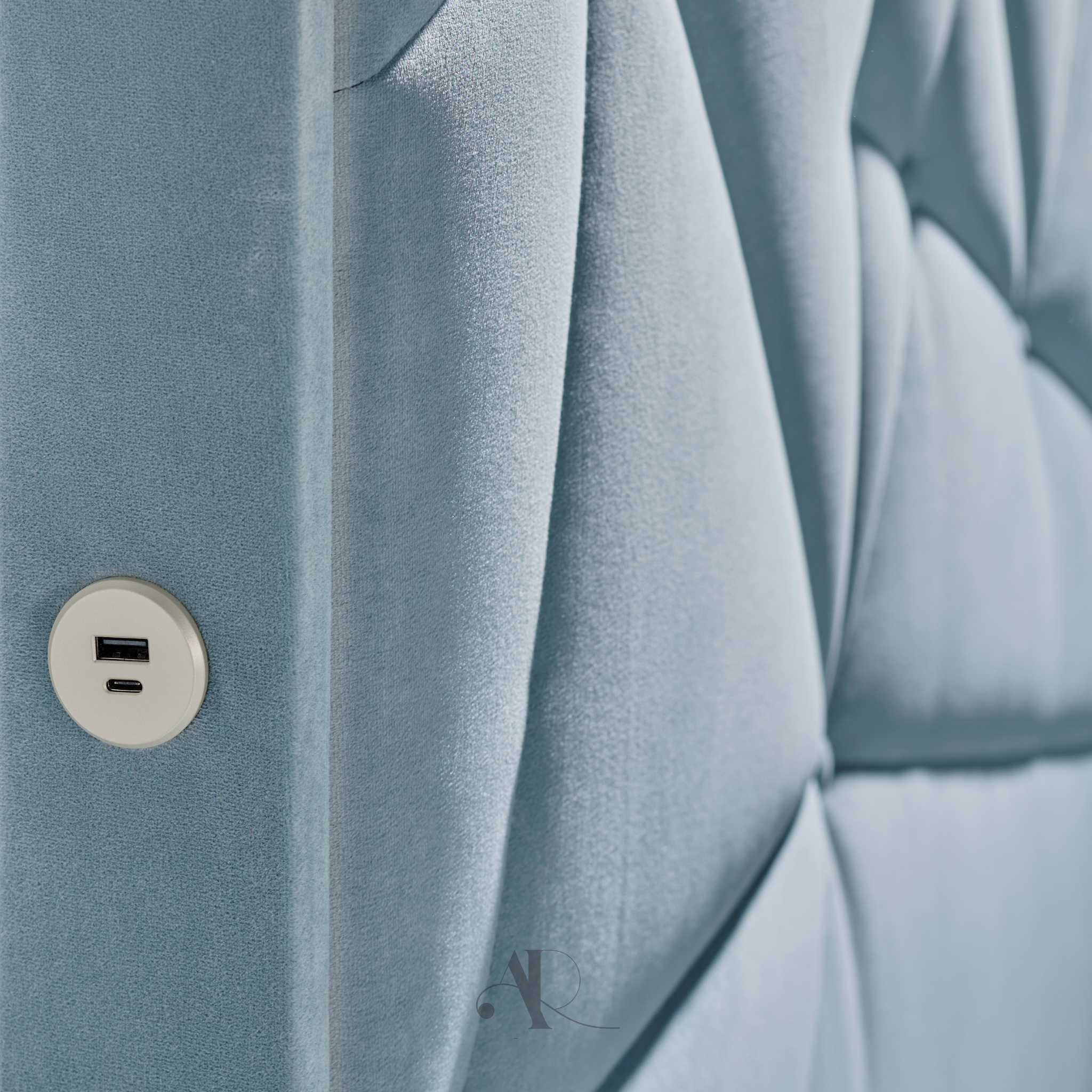 andr-renault-new-york-t-te-de-lit-tissu-capitonn-e-boutons image 3