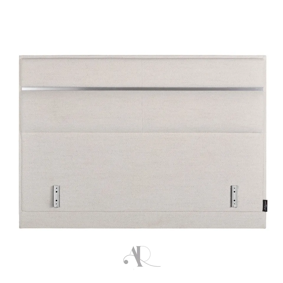 andr-renault-stockholm-t-te-de-lit-tissu-coussins-alu image 1