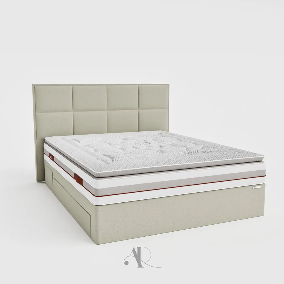 andr-renault-paradis-matelas-ressorts-latex-naturel-pillowtop-32-cm image 1