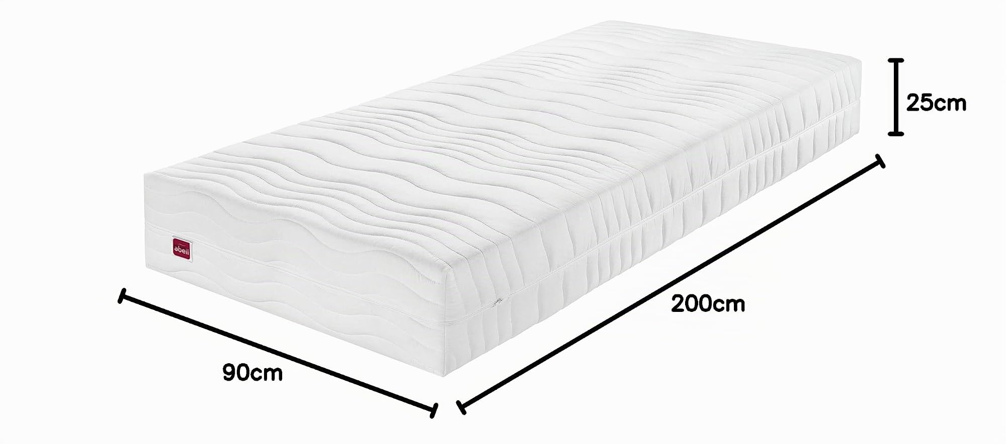 abeil-xxl-matelas-m-moire-de-forme-90x200-cm-25-cm image 2