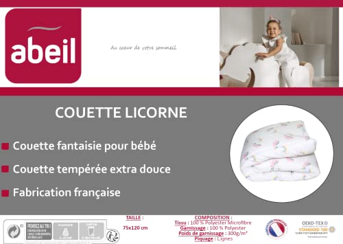 abeil-literie-b-b-couette-licorne-75x120-cm-temp-r-e image 8