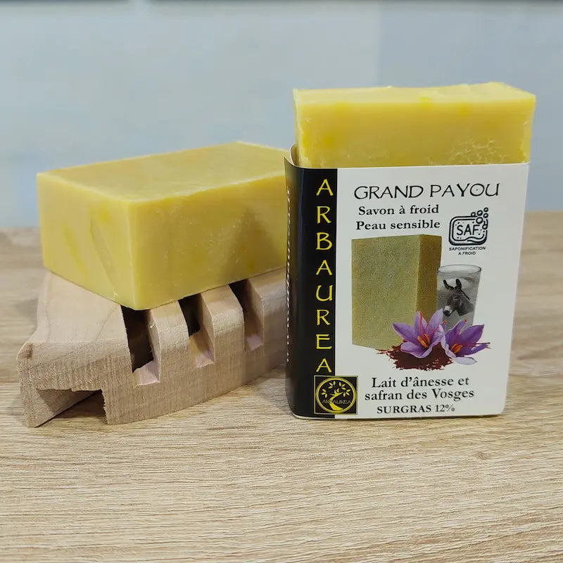arbaurea-grand-payou-savon-100g-lait-d-nesse-safran-sans-parfum image 4